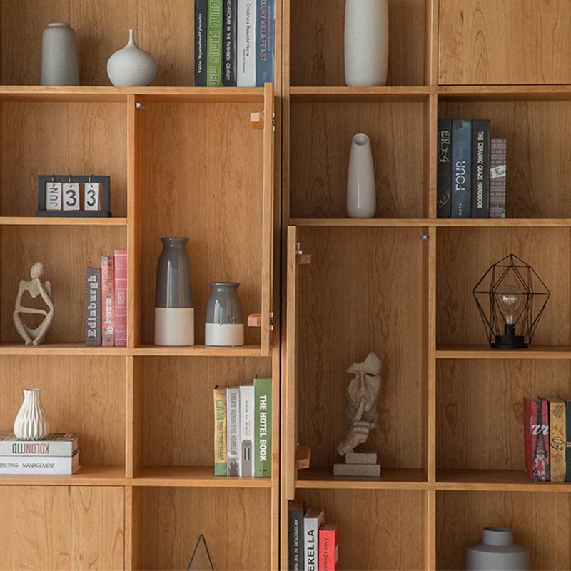 Nordic style large capacity storage bookcase