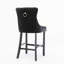 Ensemble de 2 tabourets de bar contemporains rembourrés en velours-933236768