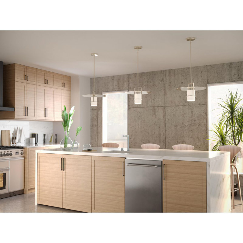 Cinder 1 - Light Single Pendant, Brushed Nickel