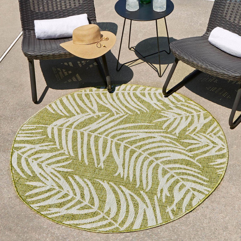 Amanda Floral Indoor / Outdoor Rug, Round 10'8"