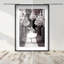 Oliver Gal Running Alice Black and White - Diamond Dust Shadowbox Framed Wall Art-70284772-70284773