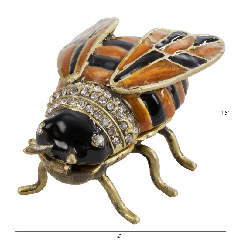 Boîte à bijoux à abeilles de bourdons