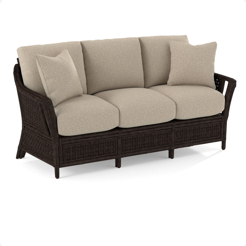 Boca Upholstered 78'' Sofa, Java, Eggshell Crypton Performance