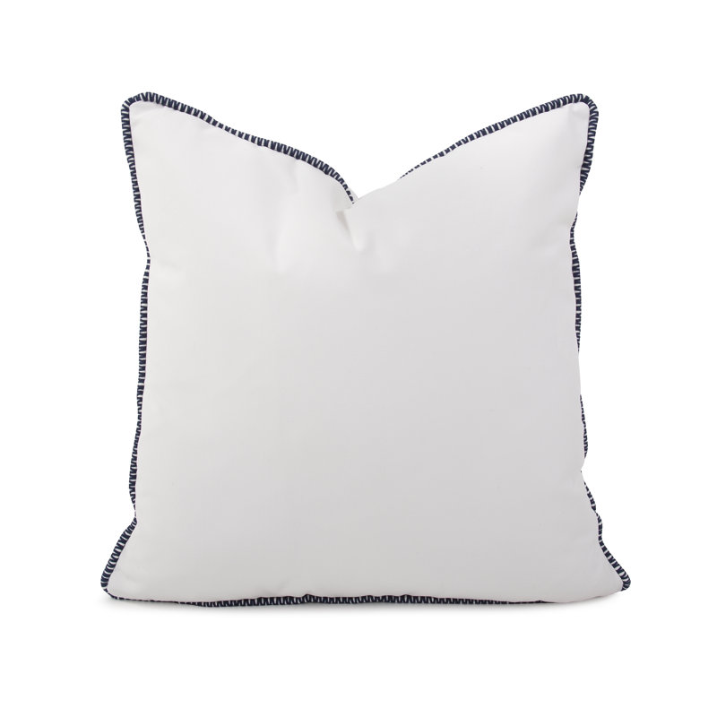 Delijah Square Indoor/Outdoor Pillow Cover & Insert, 20" x 20", Seascape Natural