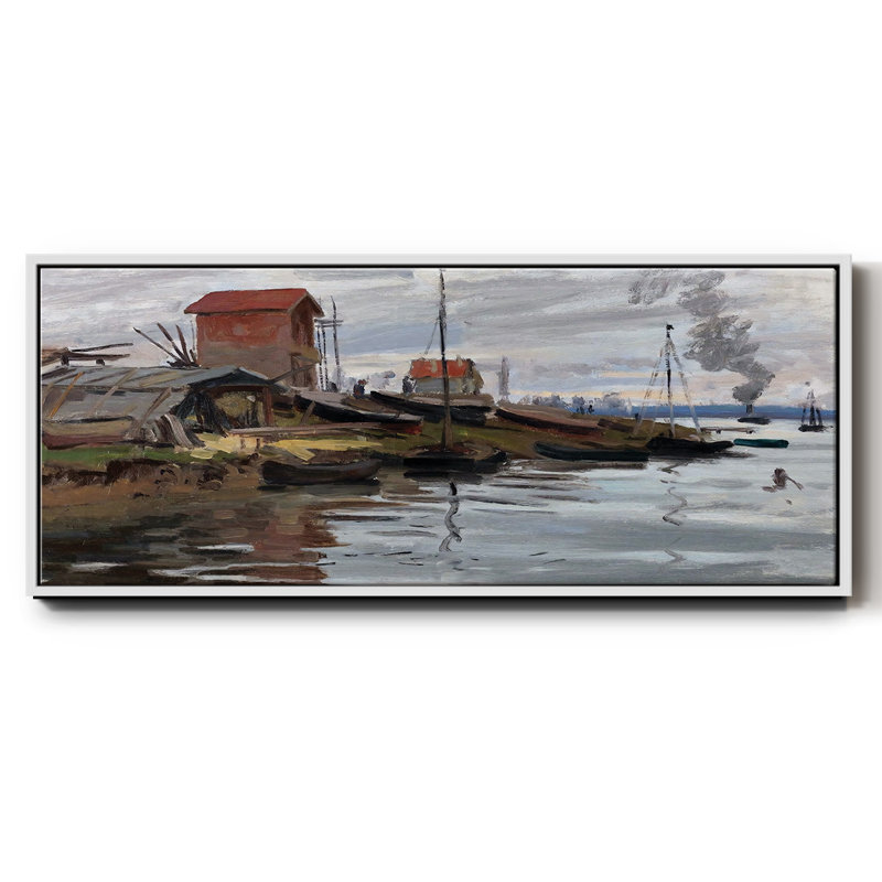 The Seine at Petit- Framed Canvas