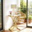 Table d'appoint pour canapé polyvalente, table de bout ronde chic, table basse étroite