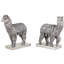 Ensemble de figurine texturé en résine llama 2 pièces Debbi