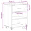 Rolling Cabinet Office Side Table Hall Drawer Cabinet Engineered Wood