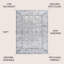 Tapis gris clair / bleu Brandy Rustic Border-447230875