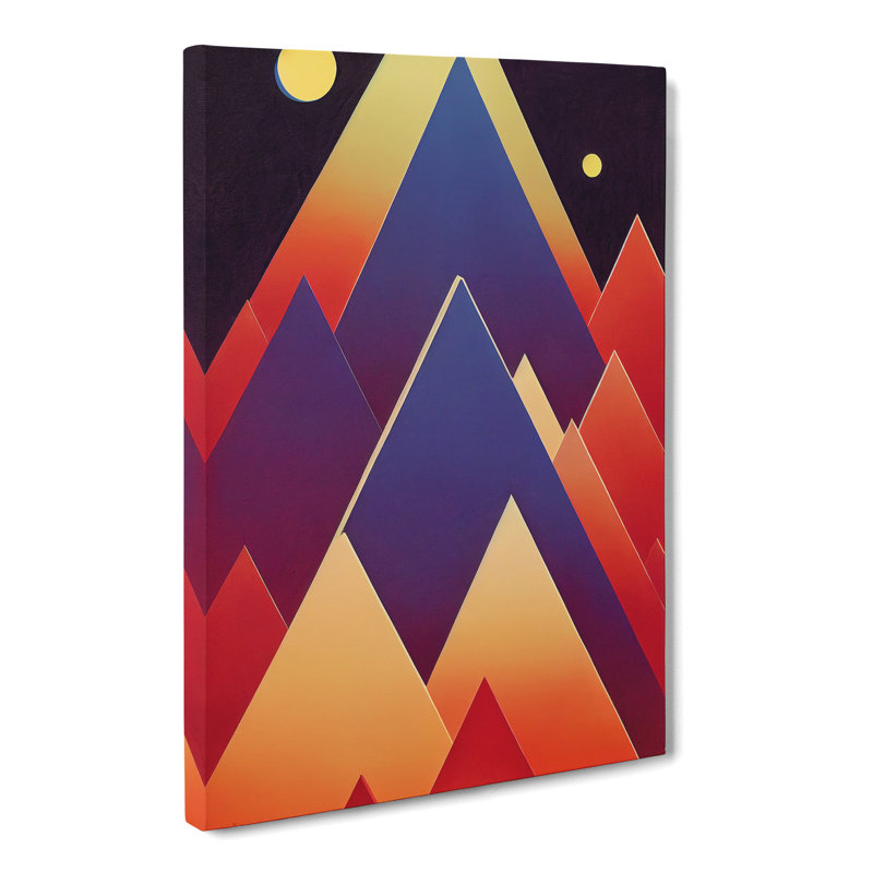 Aneshia Pyramids Abstract Vol.1 - Wrapped Canvas, 76cm H x 50cm W