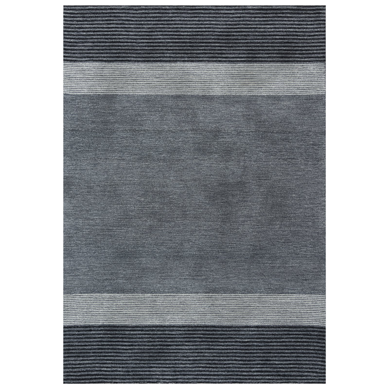 Performance Wool Striped Indoor Rug, Rectangle 5' x 7'6"