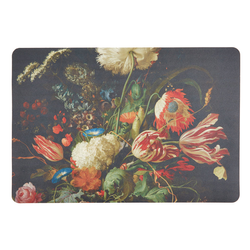 Katrisha Vinyl Floral Rectangle Placemat