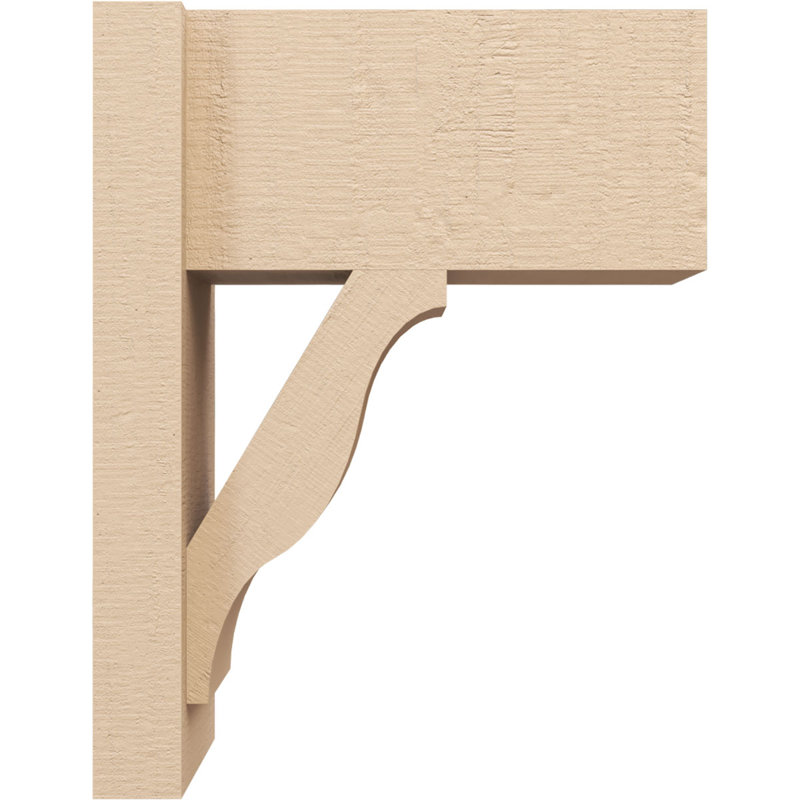 Bois de cèdre brut Funston Block TimberThane Perspector, brun clair apprêté, H 18 po x l 8 po x P 14 po