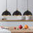  11.8 inch set of 3 Black and Gold Dome Pendant Light for Kitchen island-1829837488-1829832596-1833781869