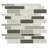 Alurex Interlocking 12 in. x 12 in. Glass Stone Blend Mosaic Wall Tile