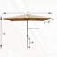 Parasol d'extérieur imperméable 6 x 9 pi-800466166