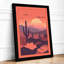 Desert at Sunset Modern - Framed Print-1156601241-1156601243