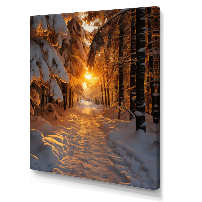 Benboe Alaska Silent Winter II, reproduction d'art sur toile, H 40 po x l 30 po x P 1,5 po, Toile tendue