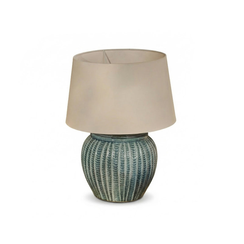 Ceramic Lamp, Yes, White