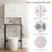 Over The Toilet Storage Cabinet Free Standing Toilet Rack With Adjustable Shelf-1401255319