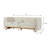 Modern Curved Chenille Sofa with Comfortable Seating