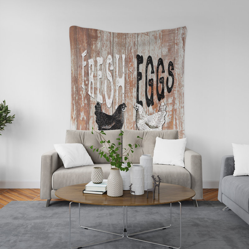 Tapisserie murale, H 80 po x l 68 po