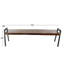Banc en bois massif