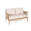 Ensemble de conversation d'extérieur 2 pièces en bois d'acacia et corde
