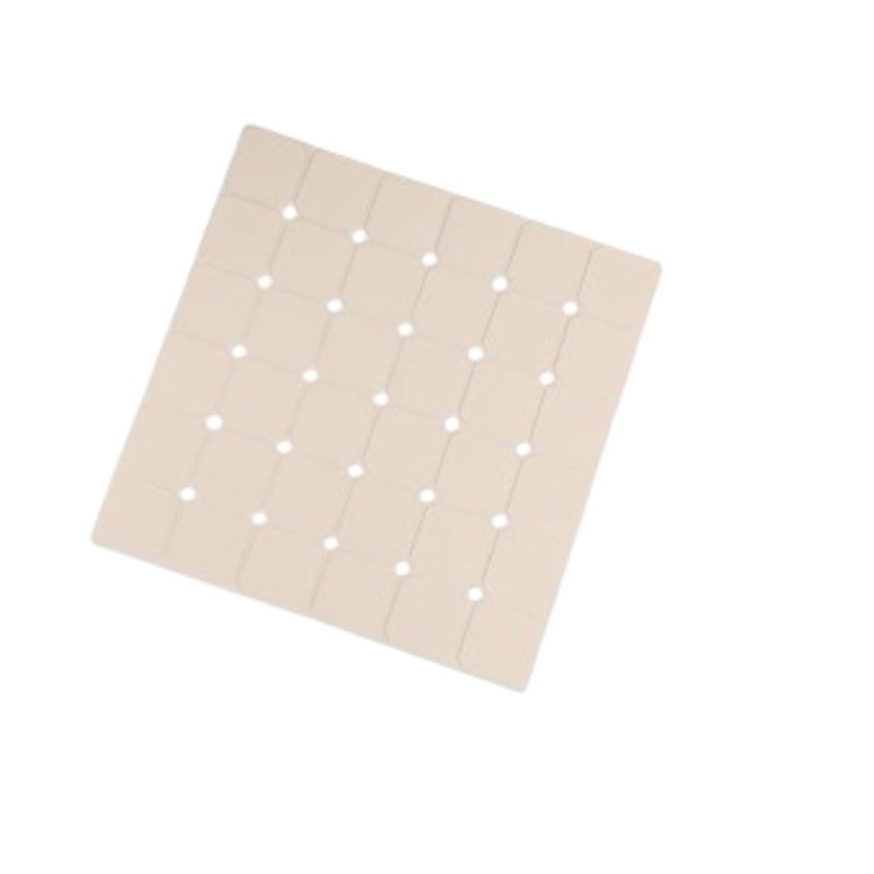 21"x21" Non-slip Silicone Shower Mat Beige