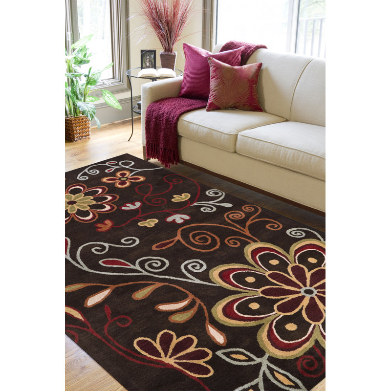Elsberry Wool Floral Indoor Rug, Rectangle 12' x 15'