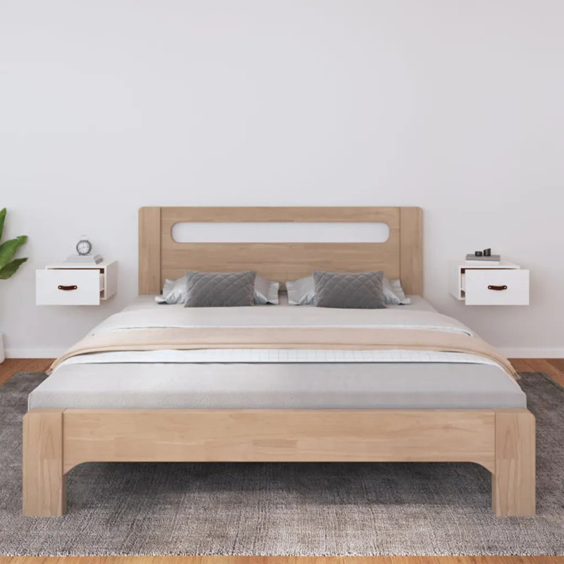 Fresnes 40cm W Manufactured Wood Bedside Table, White