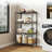 Four-Tier Black Metal Storage Rack