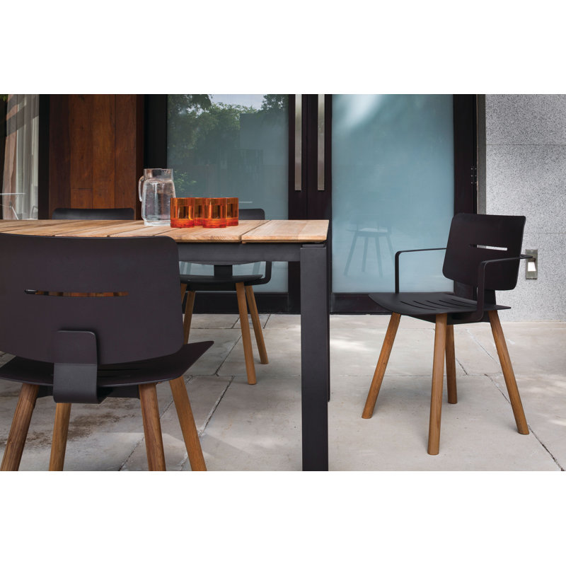 Table de salle à manger Machar, Anthracite, L 39,38 po x L 78,75 po x H 29,5 po