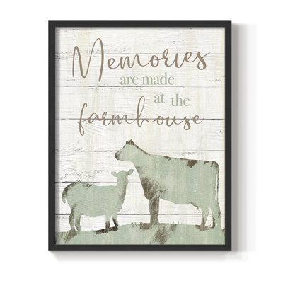 Farmhouse Memories, reproduction encadrée - bois massif