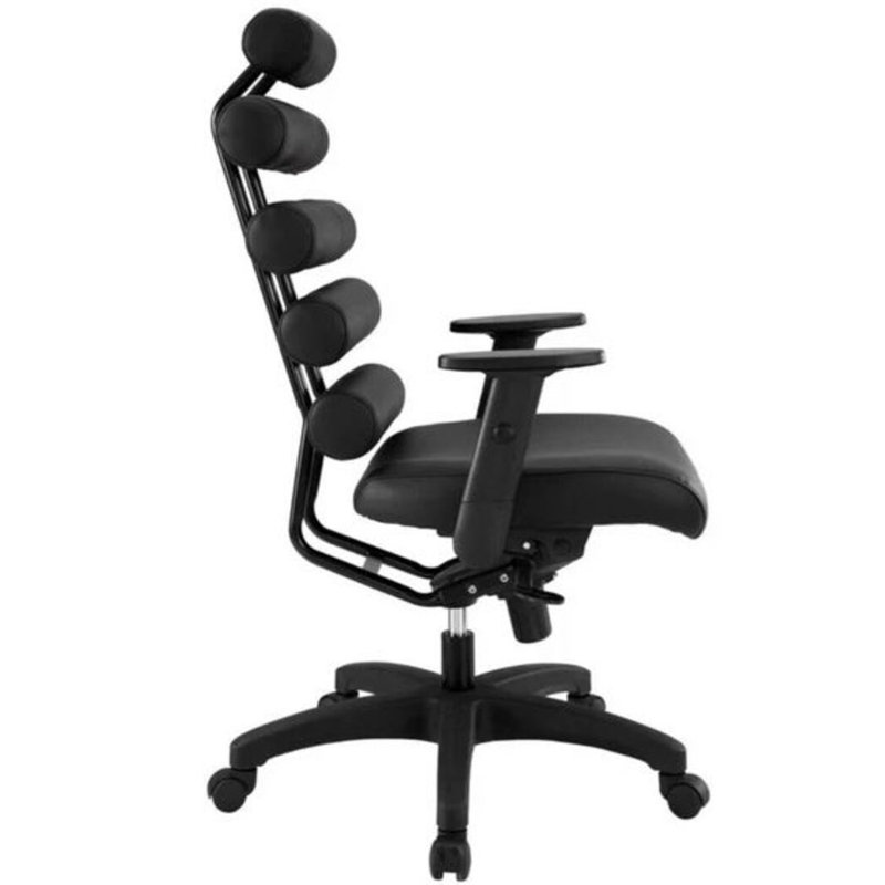 Noom Leather High Back Office Chair, Black