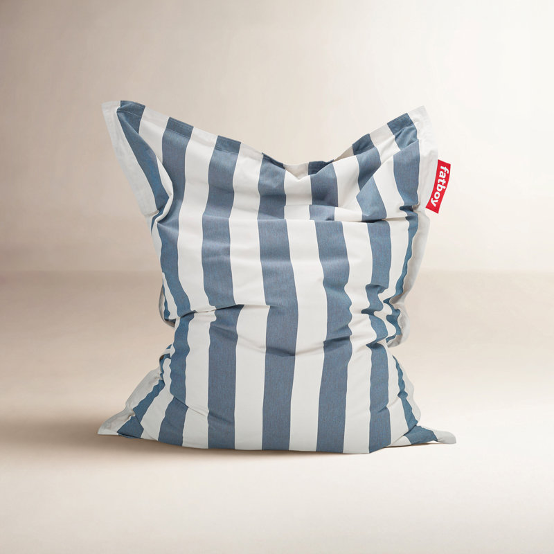 Fatboy Original Outdoor Bean Bag, Stripe Ocean Blue Acrylic