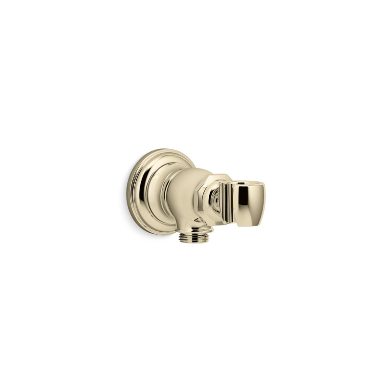 Artifacts® Wall-Mount Handshower Holder and Supply Elbow, Gold
