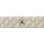 Table de chevet en velours beige Lucienne