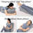 Multi-Functional Ergonomic Bed Pillow - Spinal Posture Support for Sleeping, Reading & Back Comfort in Bed