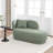 Faux Fur Upholstered Chaise Lounge Chair-372344129