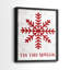Tis the Season flocon de neige - reproduction encadrée de qualité supérieure - prête à être accrochée - aucun clou requis - aucun clou requis-840445824-840445835