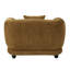 Fauteuil Lennox Brown en chenille avec coussin