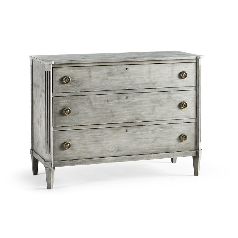 Aeon 3 - Drawer Solid Wood Dresser, Antique Gray