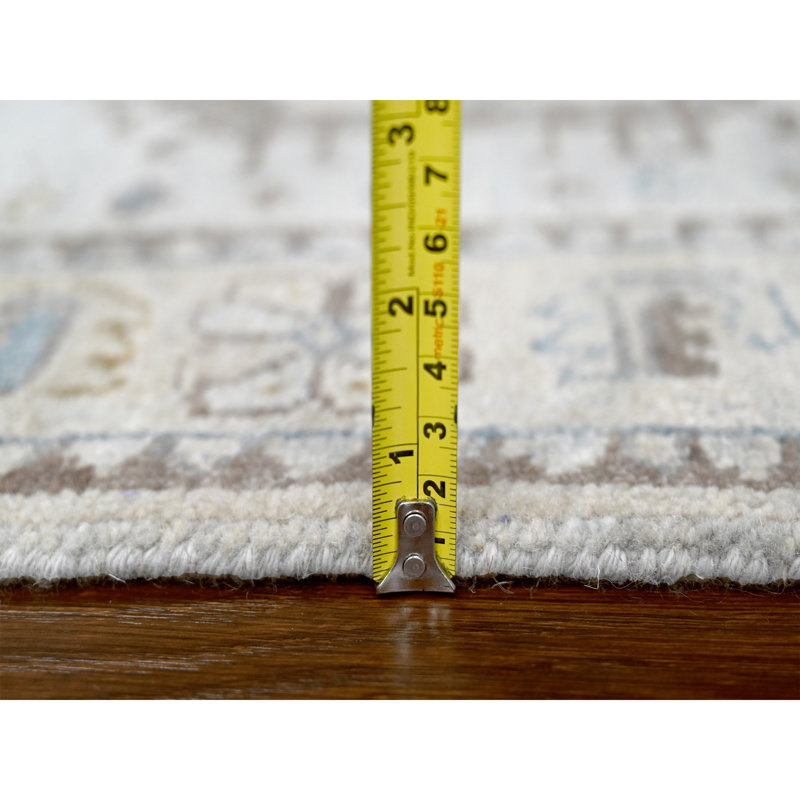 Tapis de couloir gris nouvel âge en laine 2 pi 9 po x 29 pi 10 po Wibo