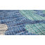 Tapis d'intérieur / extérieur bleu marine / turquoise à motif floral texturé Hagy-2057132898