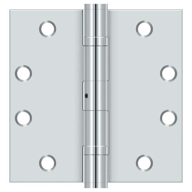 Roulements à billes Deltana S45BBNU26 de 4 1/2 po x 4 1/2 po, HD, à roulement à billes, en chrome poli, Chrome poli