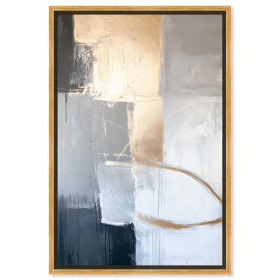 Illuminated Gold Edges Canvas Gemstone Abstract Art by Art Remedy