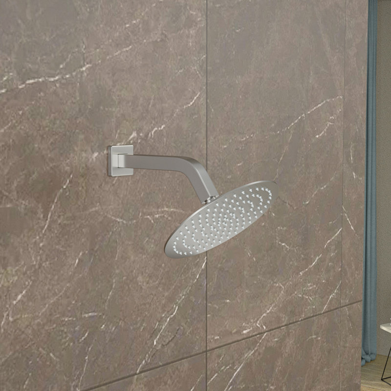 Bras de douche mural, Nickel brossé