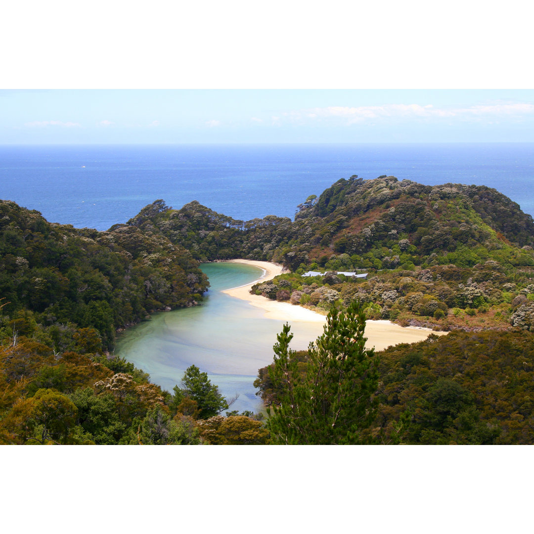 Abel Tasman Bay Landschaft von Agustavop - Kunstdrucke auf Leinwand