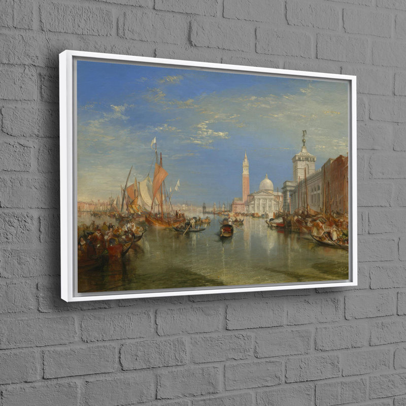 Print on Canvas, White, Framed Print without Mat, 60 cm H x 90 cm W